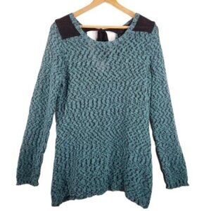Maurices Teal Knitted Oversized  Long Sleeve Top